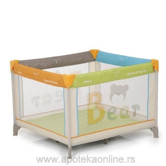 HAUCK PRENOSIVI KREVETAC/ OGRADICA DREAM N PLAY SQUARE - BEAR - Online Apoteka HAUCK PRENOSIVI KREVETAC/ OGRADICA DREAM N PLAY SQUARE - BEAR